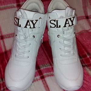 katerina white wedge sneakers